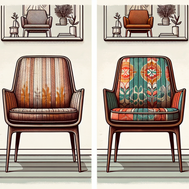 Updating Upholstery On Mid-Century Chairs
