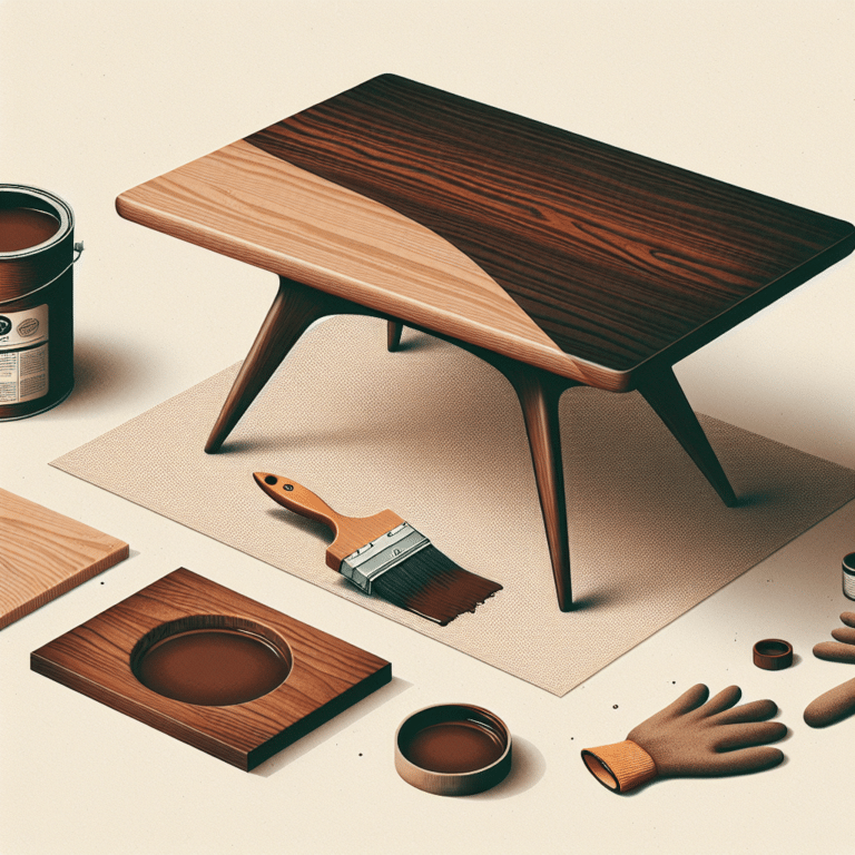 How to Stain a Mid-Century Table: A Detailed Guide