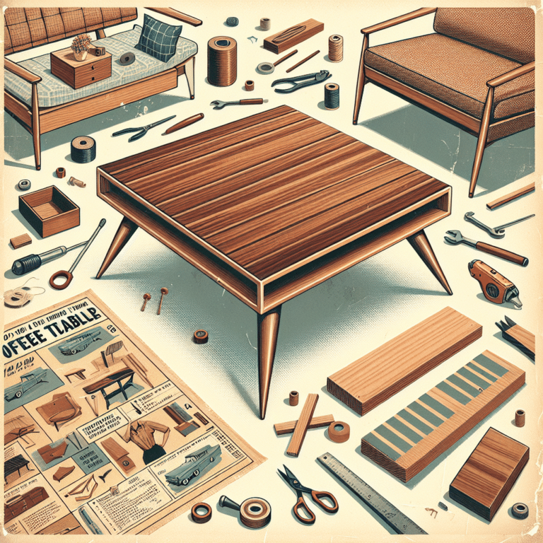 Retro Rebirth: DIY Mid-Century Coffee Table Project