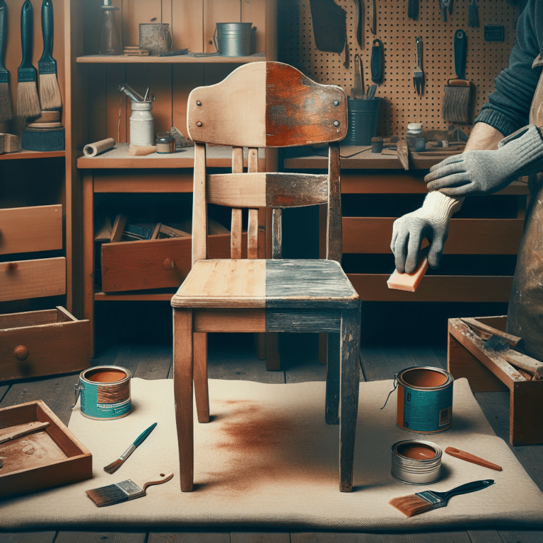 DIY Sanding and Staining Retro Furniture Projects